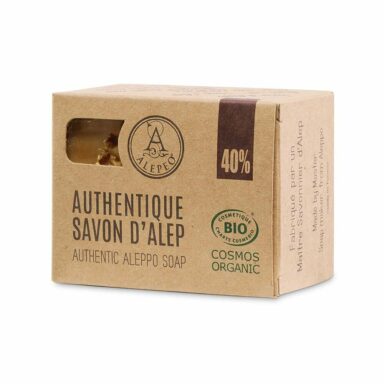 Alepeo Aleppotvål 40% Lagerbärsolja 200g