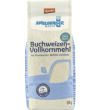 Spielberger Mjöl Bovete fullkorn 500g Demeter