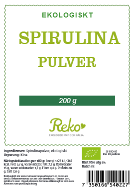 Reko ekologiskt spirulinapulver 200g