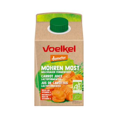 Voelkel Morotsjuice mjölksyrad 0,5L Demeter