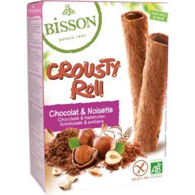 Bisson Ekologiska Kexrullar Choklad & Hasselnöt 125g