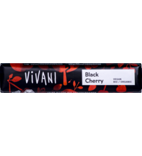 Vivani Black Cherry ekologisk chokladbar med svarta körsbär – 35g