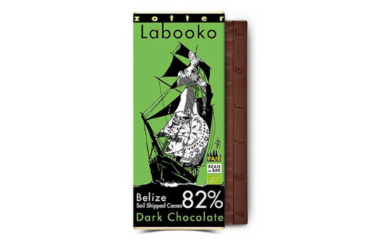 Zotter Labooko 82% Belize Sail Shipped ekologisk mörk choklad 2×35 g