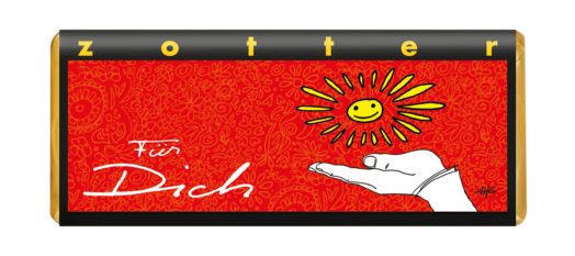 Zotter För dig Nougat – ekologisk mjölkchoklad med nötter och ros – 70g