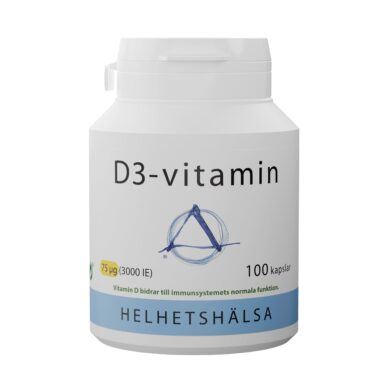 Helhetshälsa D3-vitamin 75ug 100k