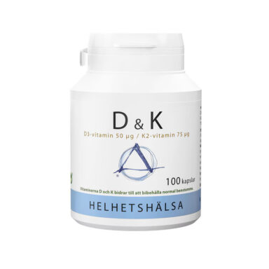 Helhetshälsa D&K D3 50ug/K2 75ug 100k