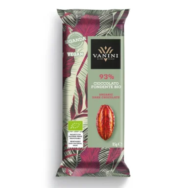 Vanini ekologisk mörk choklad Uganda 93% – intensitet och ren kakao